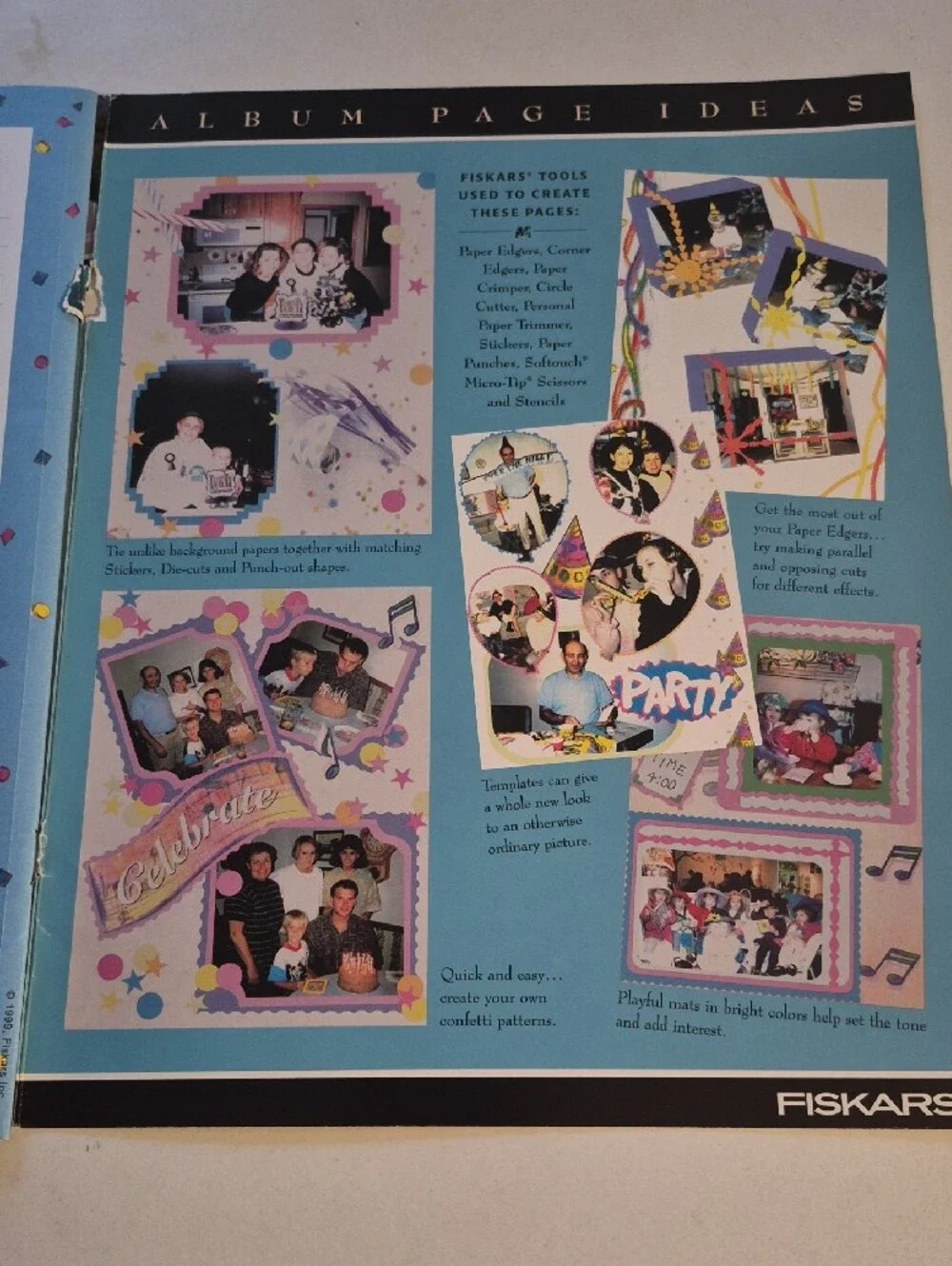 Fiskars Party Scrapbook Photo Memories Kit - C.1990s UNUSED